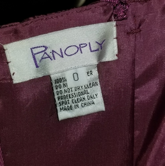 Panopoly Maroon Evening Dress With Sequins Size 0 - Picture 4 of 4